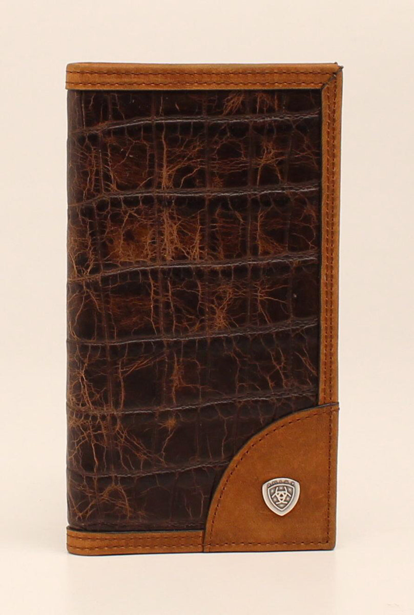 Ariat Faux Croc Rodeo Wallet