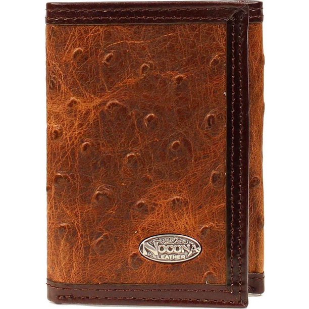 Nocona Belt Tri-Fold Vintage Ostrich Wallet