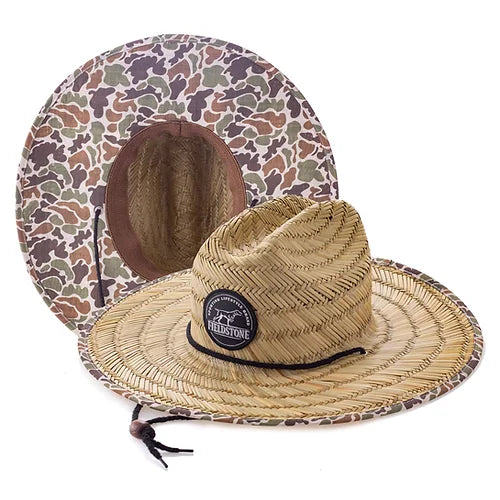 Youth Straw Hat - Duck Camo