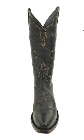 Corral Black Laser & Tumbling Snip Toe Boots