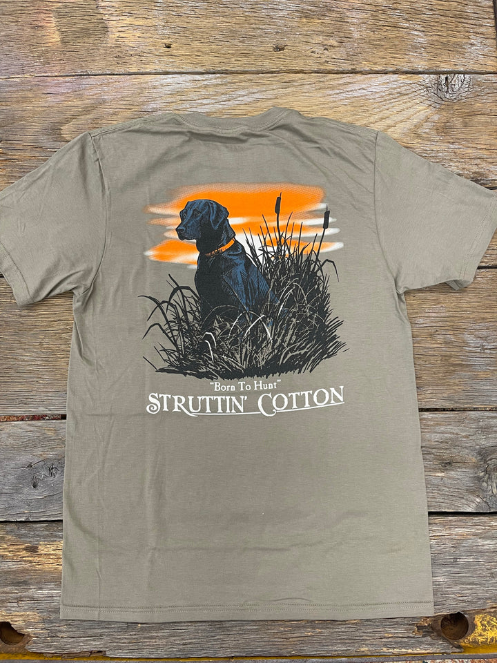 Born To Hunt Black Lab - Driftwood