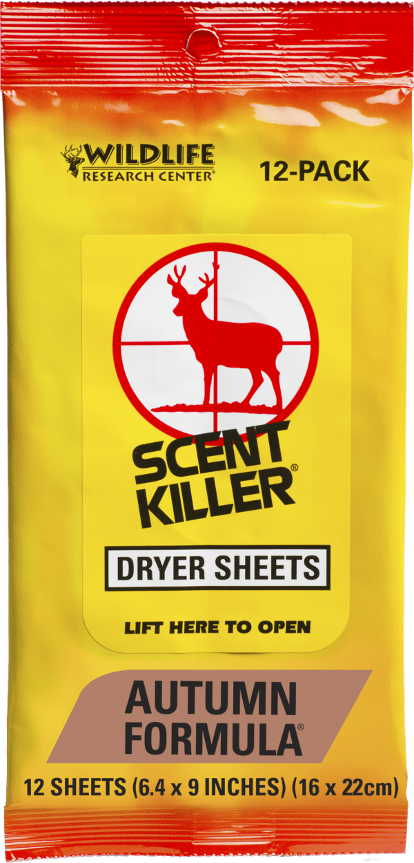Wildlife Research Center Scent Killer Autumn Formula Dryer Sheets (12)