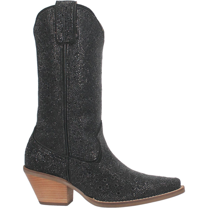 Silver Dollar Leather Boot - Black