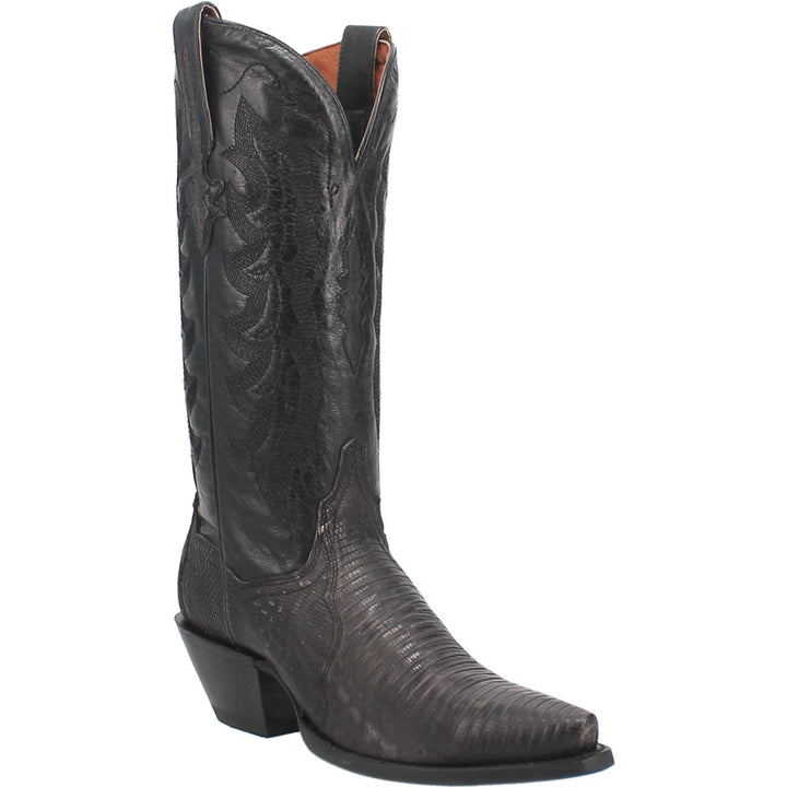 Drifter 13" Charcoal Lizard Snip Toe Boot