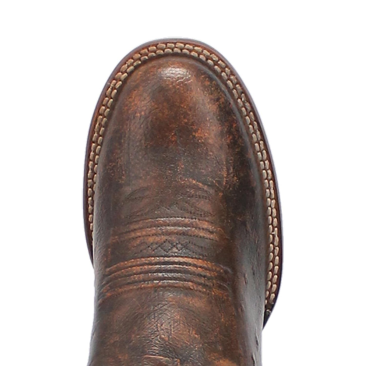 Clyde Smooth Quill Ostrich - Cognac