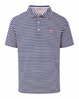 Tonal Pointer Performance Polo - Azul Stripe