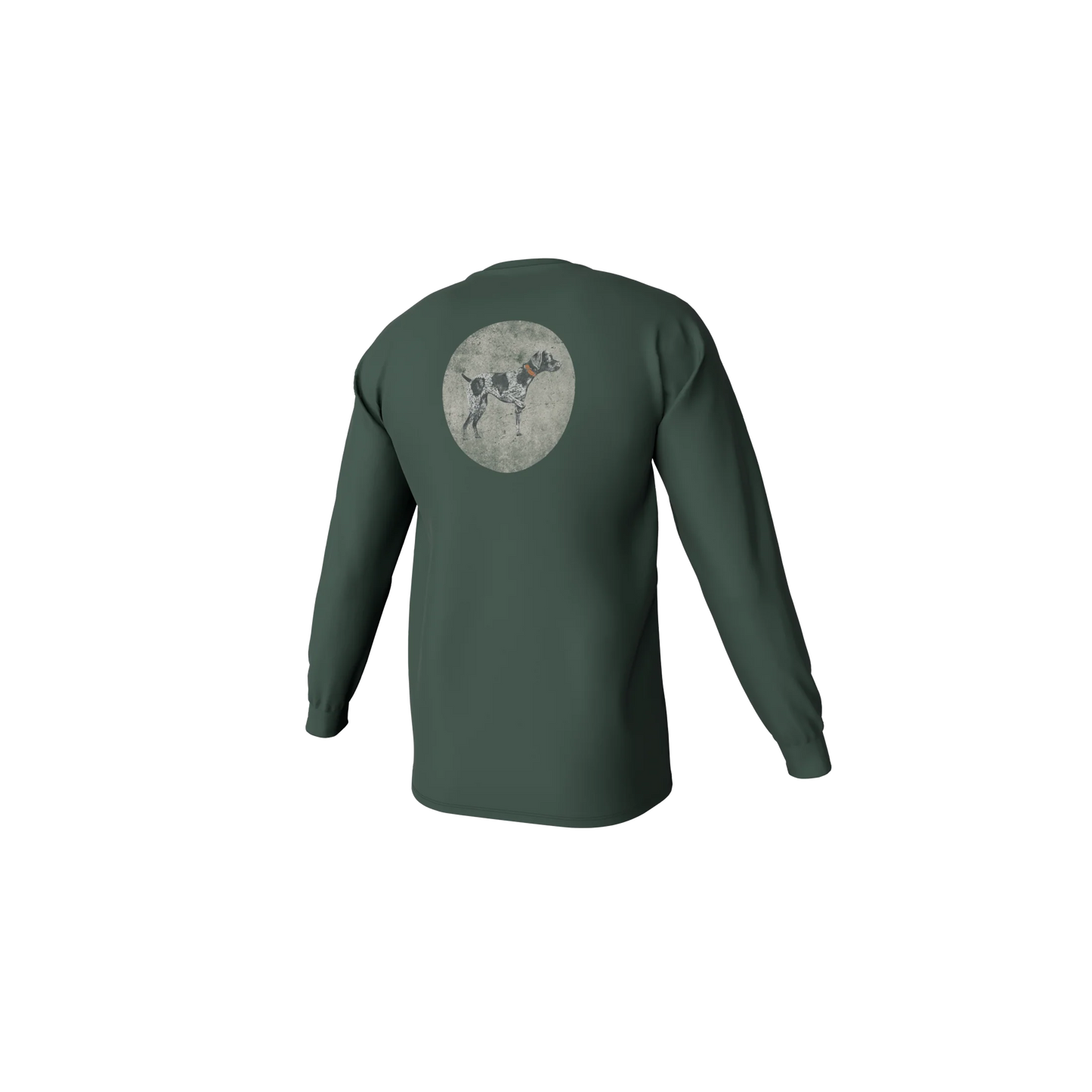 Youth Vintage Circle Greyton Long Sleeve Pocket Tee - Duck Green