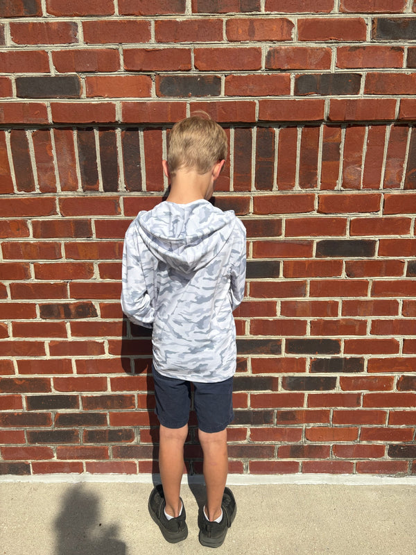 Youth Snow Camo Performance Hoodie