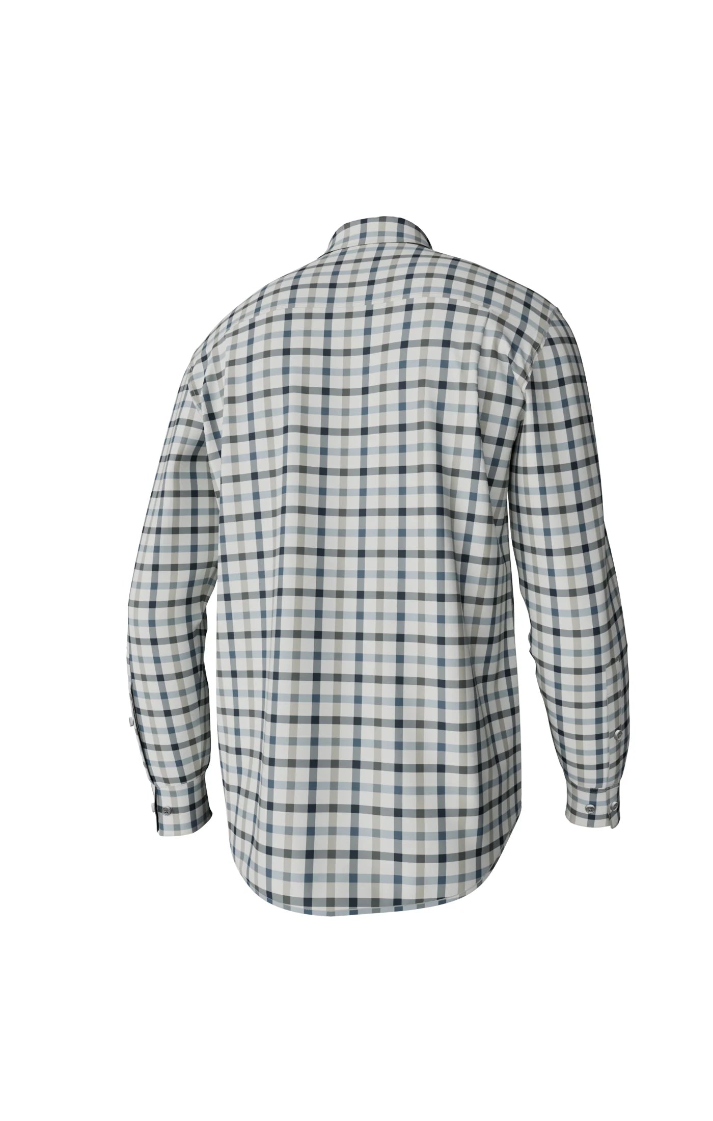 Hadley Luxe Long Sleeve Button Down - Burke Tattersall - Laurel Oak