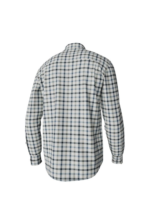 Hadley Luxe Long Sleeve Button Down - Burke Tattersall - Laurel Oak