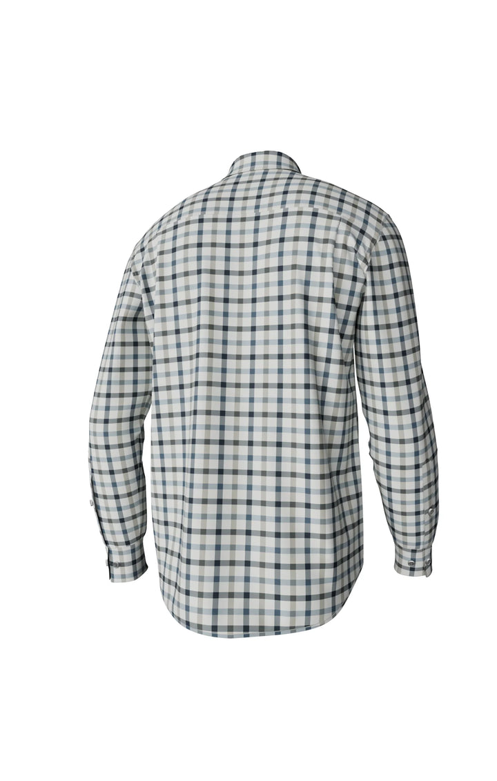 Hadley Luxe Long Sleeve Button Down - Burke Tattersall - Laurel Oak