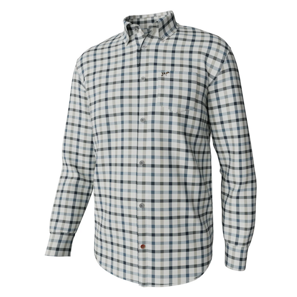 Hadley Luxe Long Sleeve Button Down - Burke Tattersall - Laurel Oak