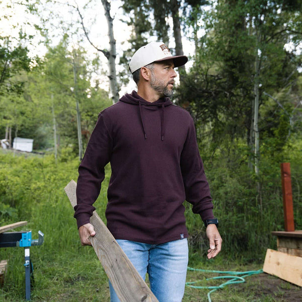 Thermal Hoodie - Maroon