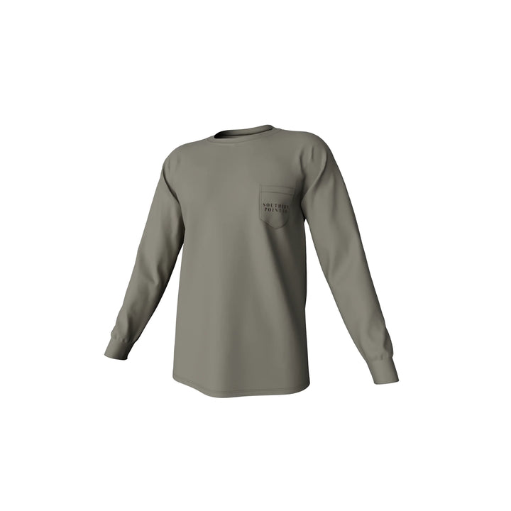 Clay Shooting Long Sleeve Pocket Tee - Laurel Oak