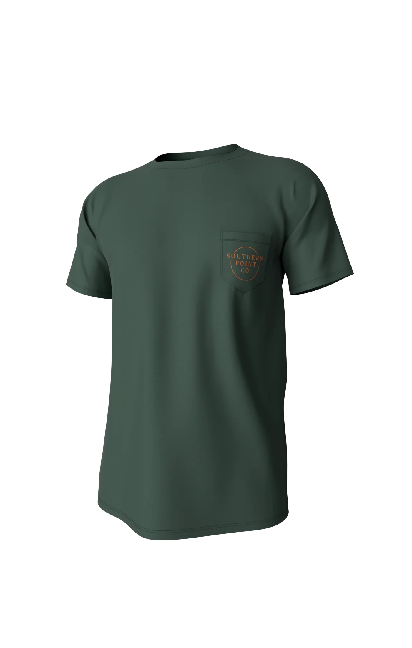 Youth Vintage Circle Greyton Short Sleeve Pocket Tee - Duck Green