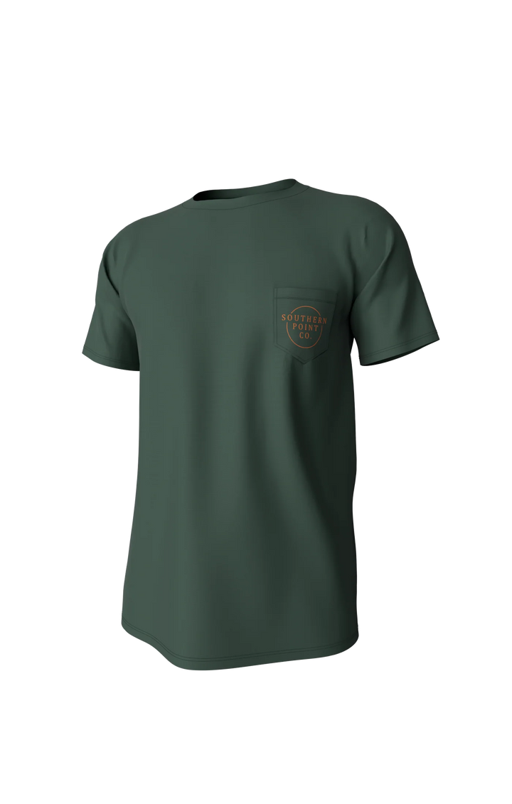 Youth Vintage Circle Greyton Short Sleeve Pocket Tee - Duck Green