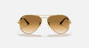 Aviator Gradient Polished Arista Gold Light Brown