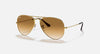 Aviator Gradient Polished Arista Gold Light Brown