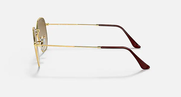 Hexagonal Arista Clear Gradient Brown Lense
