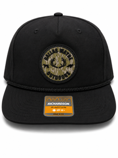 Outdoors PVC Circle Patch Hat - Bottomland - Black & Black