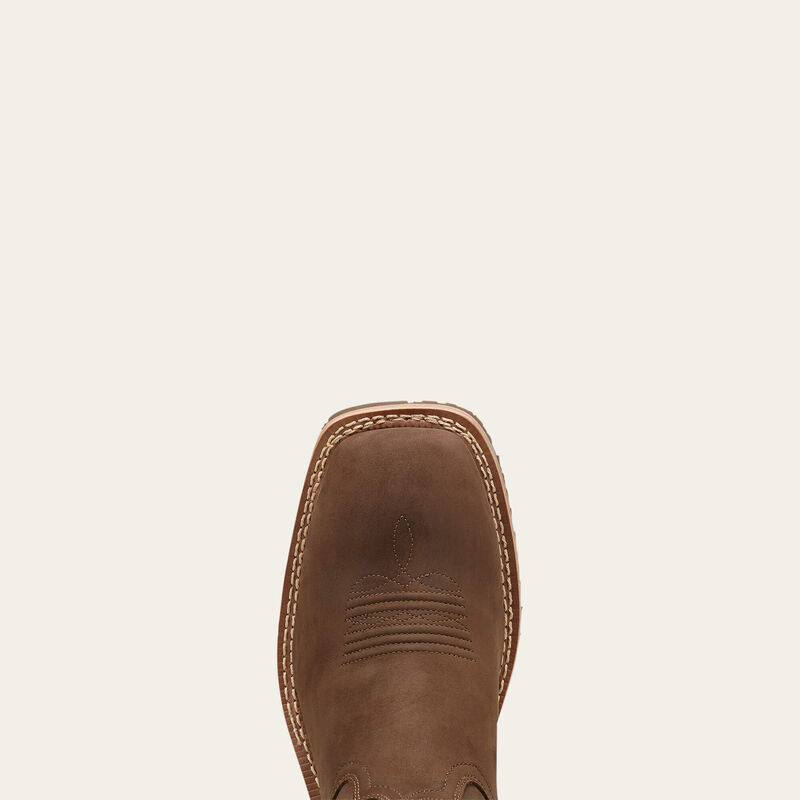 Hybrid Rancher Waterproof Western Boot - Oily Distressed Brown