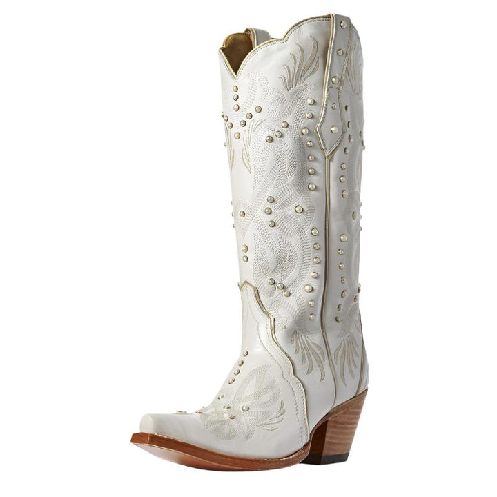 Pearl Western Boot - White