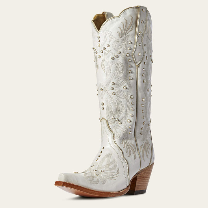 Pearl Western Boot - White