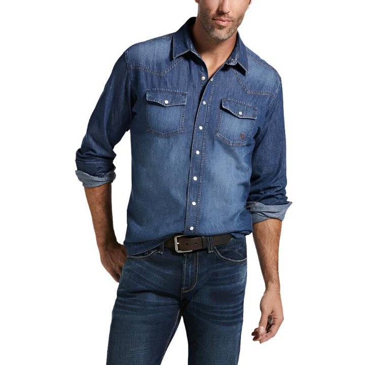 Ariat Denim Retro Fit Shirt - Stone