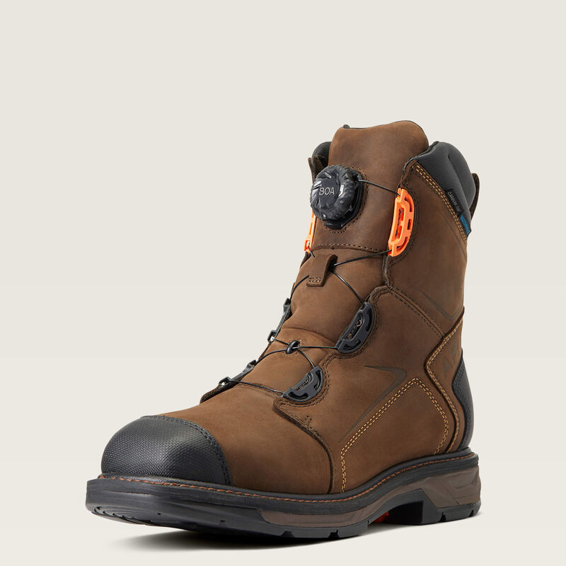 WorkHog XT 8" BOA Waterproof Carbon Toe Work Boot - Chocolate Brown