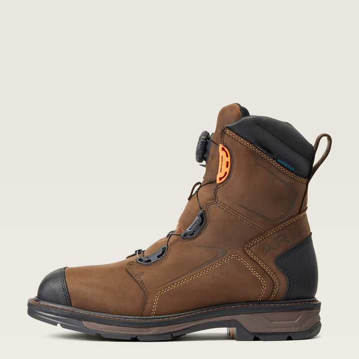 WorkHog XT 8" BOA Waterproof Carbon Toe Work Boot - Chocolate Brown