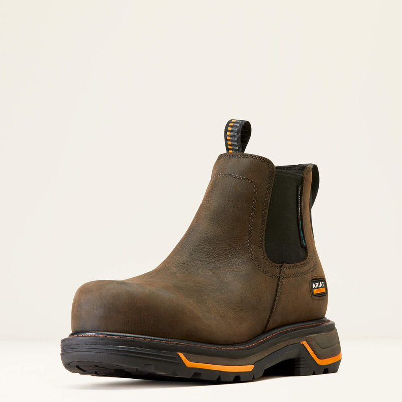 Big Rig Chelsea Waterproof Composite Toe Work Boot - Iron Coffee