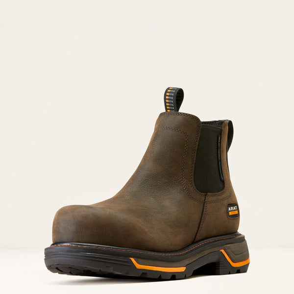 Big Rig Chelsea Waterproof Composite Toe Work Boot - Iron Coffee