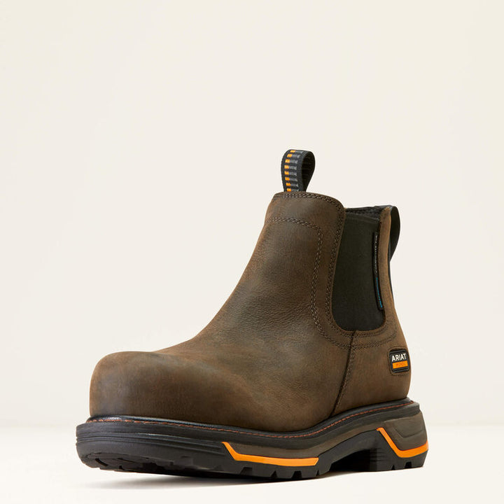 Big Rig Chelsea Waterproof Composite Toe Work Boot - Iron Coffee