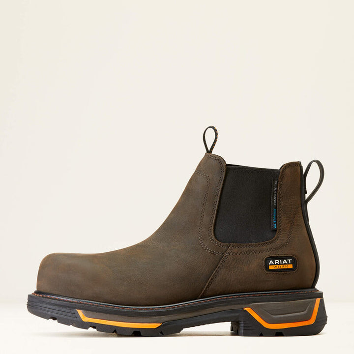 Big Rig Chelsea Waterproof Composite Toe Work Boot - Iron Coffee