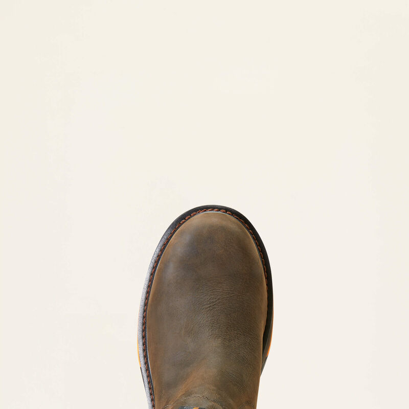 Big Rig Chelsea Waterproof Composite Toe Work Boot - Iron Coffee