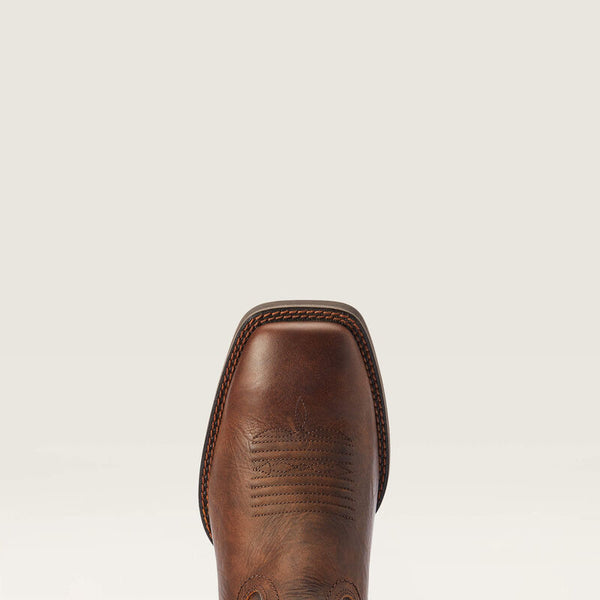 Sport Rambler Wide Square Toe Western Boot - Bartop Brown