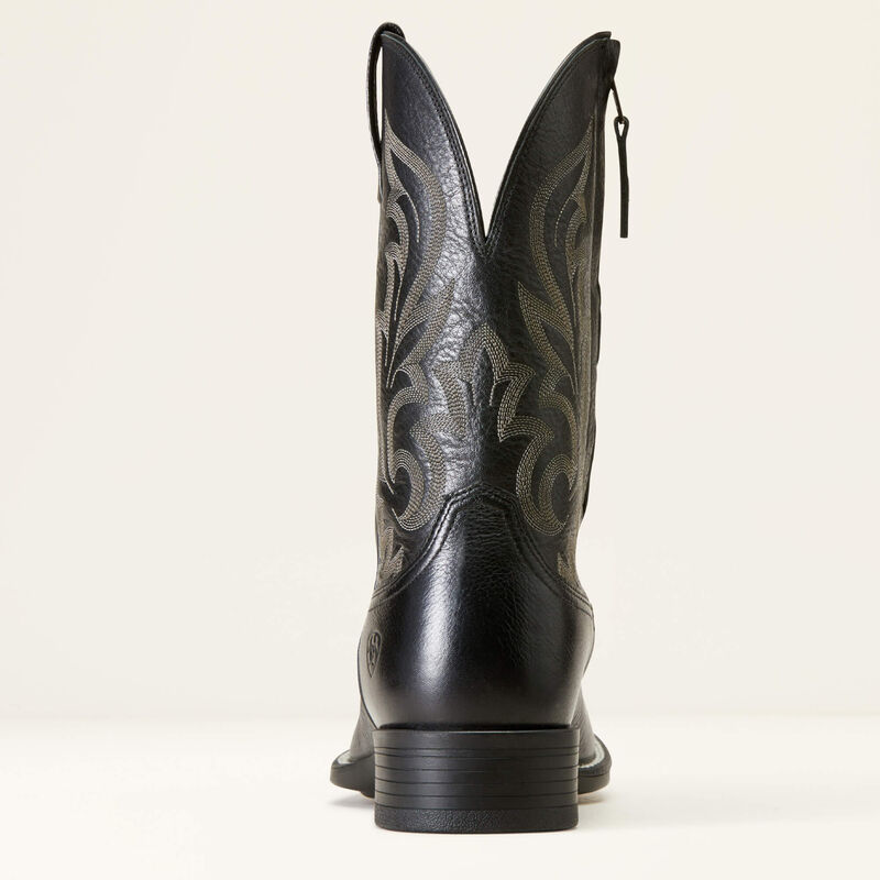 Slim Zip Ultra Western Boot - Black Deertan