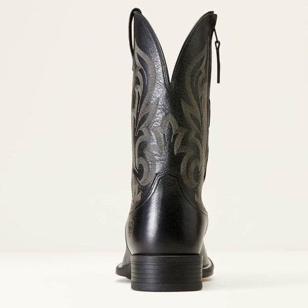 Slim Zip Ultra Western Boot - Black Deertan