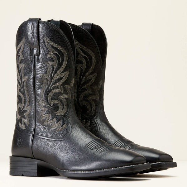 Slim Zip Ultra Western Boot - Black Deertan