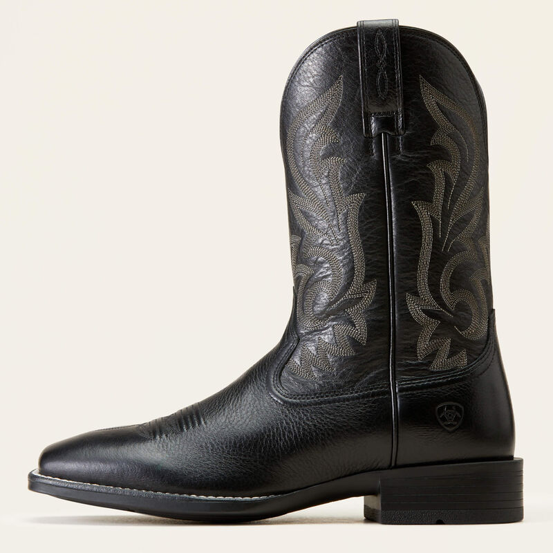 Slim Zip Ultra Western Boot - Black Deertan