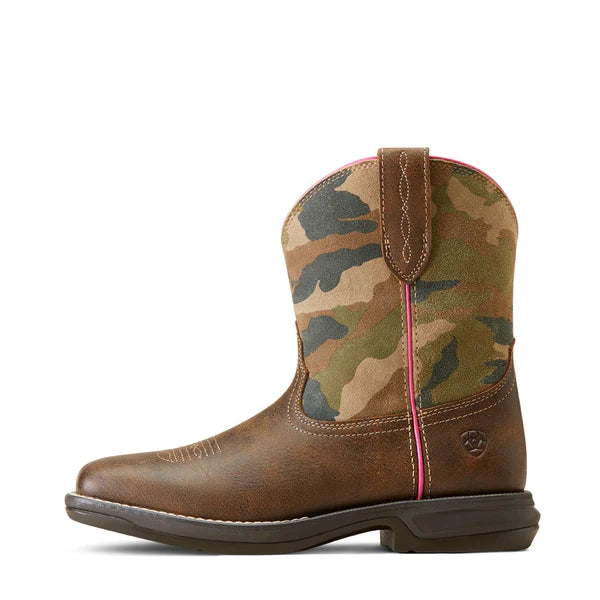 Camo top cowgirl boots