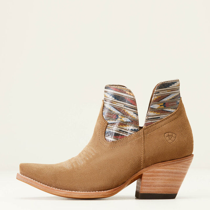 Hazel Chimayo Western Boot - Dijon Roughout