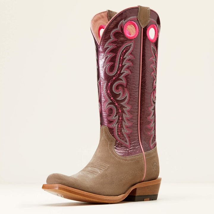 Futurity Boon Western Boot - Smokey Roughout