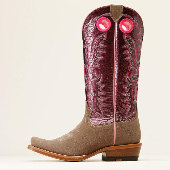 Futurity Boon Western Boot - Smokey Roughout