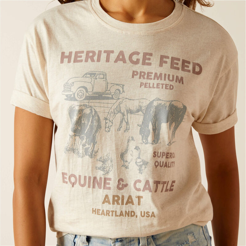 Feed T-Shirt - Oatmeal Heather