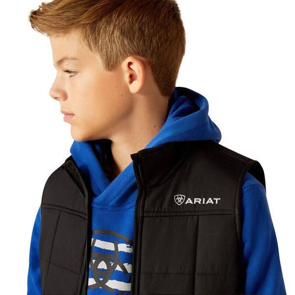 Youth Crius Insulated Vest - Black