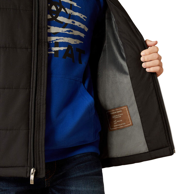 Youth Crius Insulated Vest - Black