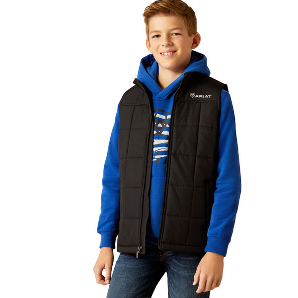 Youth Crius Insulated Vest - Black