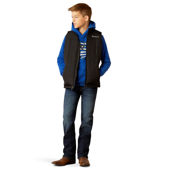 Youth Crius Insulated Vest - Black
