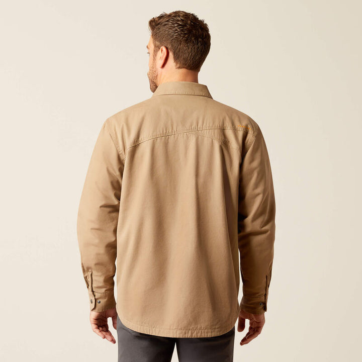 Rebar Canvas Shirt Jacket - Khaki